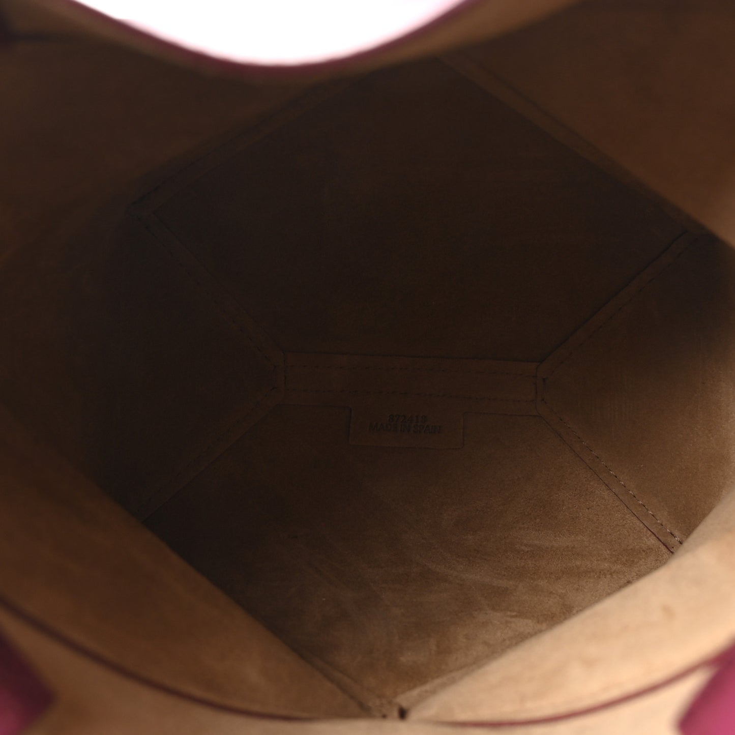Shiny Calfskin Mini Puzzle Fold Tote Dark Burgundy