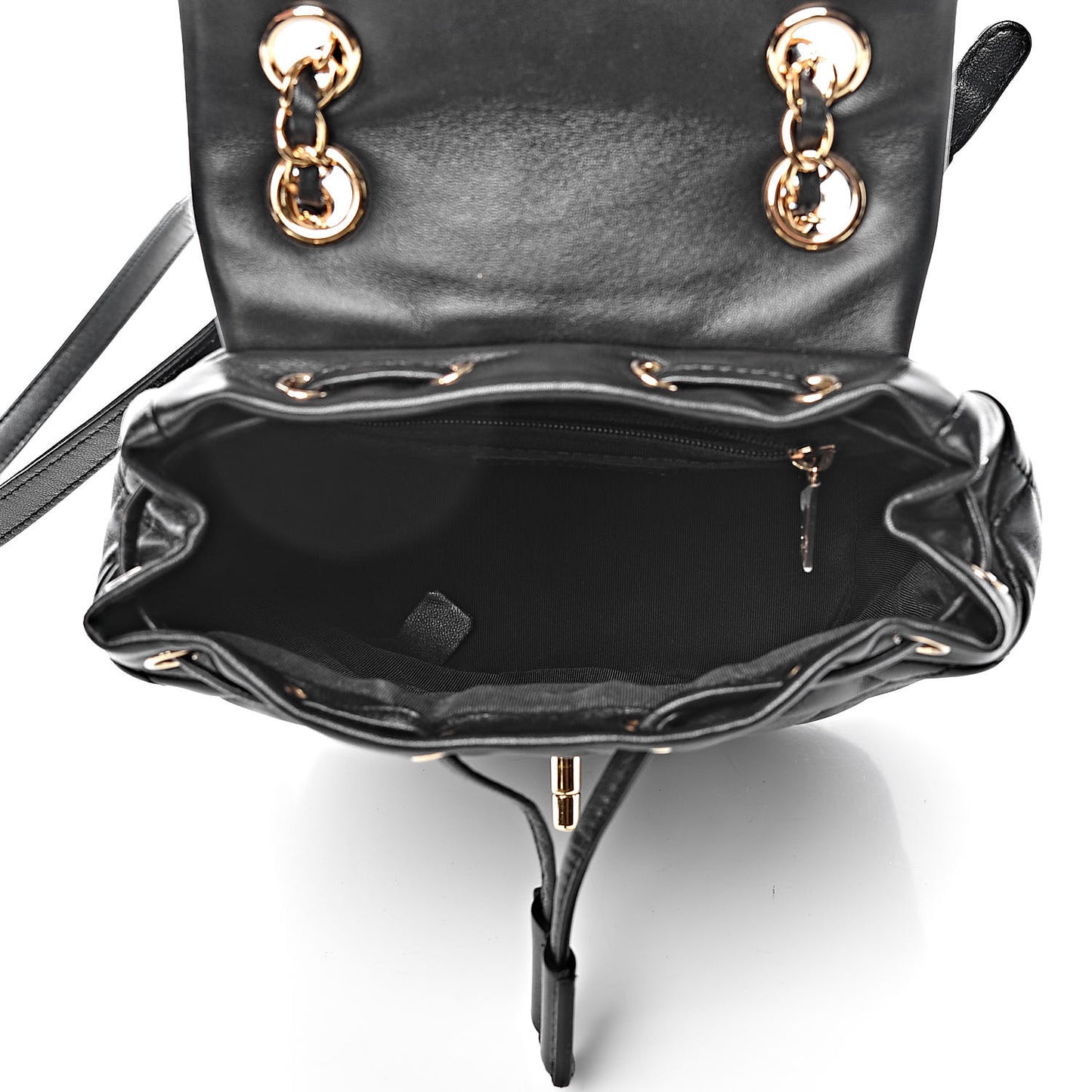 Lambskin Quilted Mini Urban Spirit Backpack Black