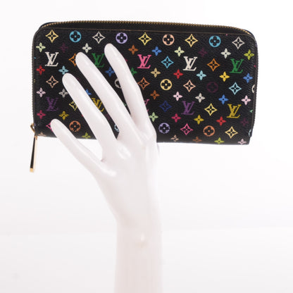 Louis Vuitton Monogram Multicolor Zippy Wallet Black Grenade 2 of 9