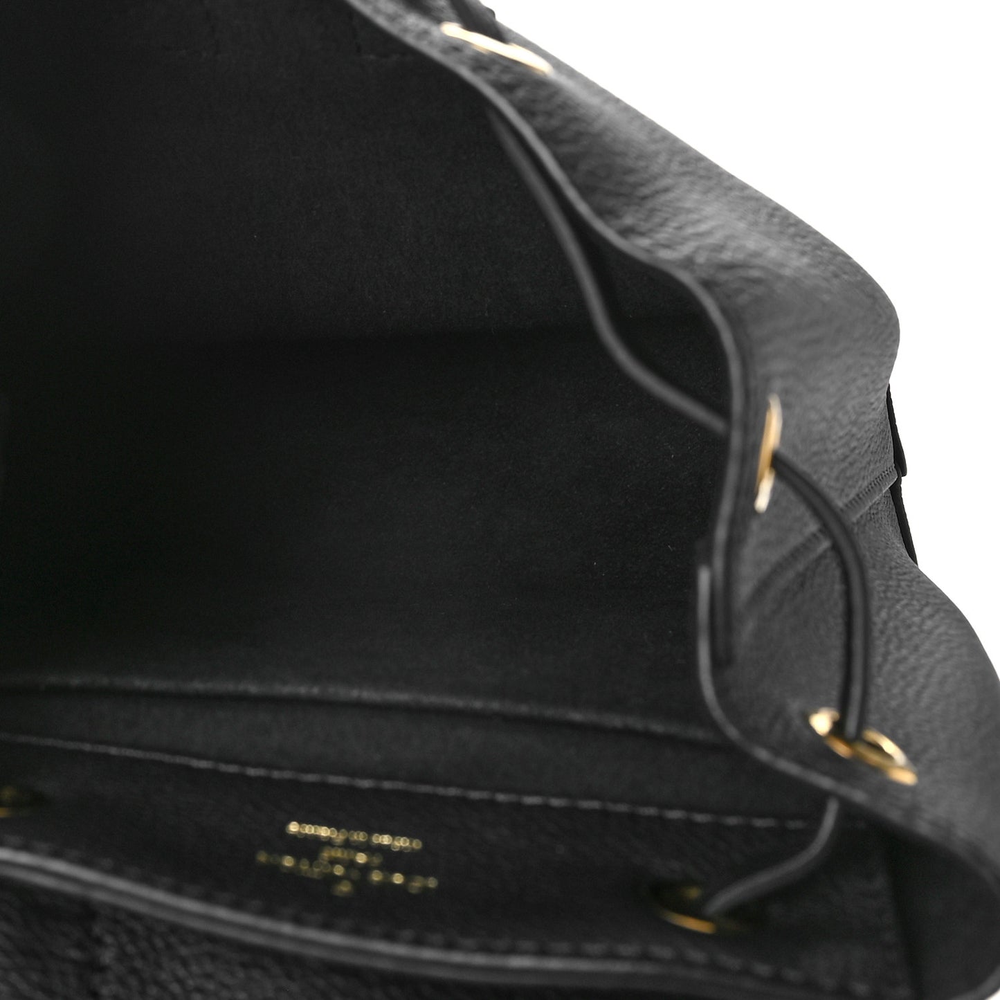 Calfskin Lockme Mini Backpack Black