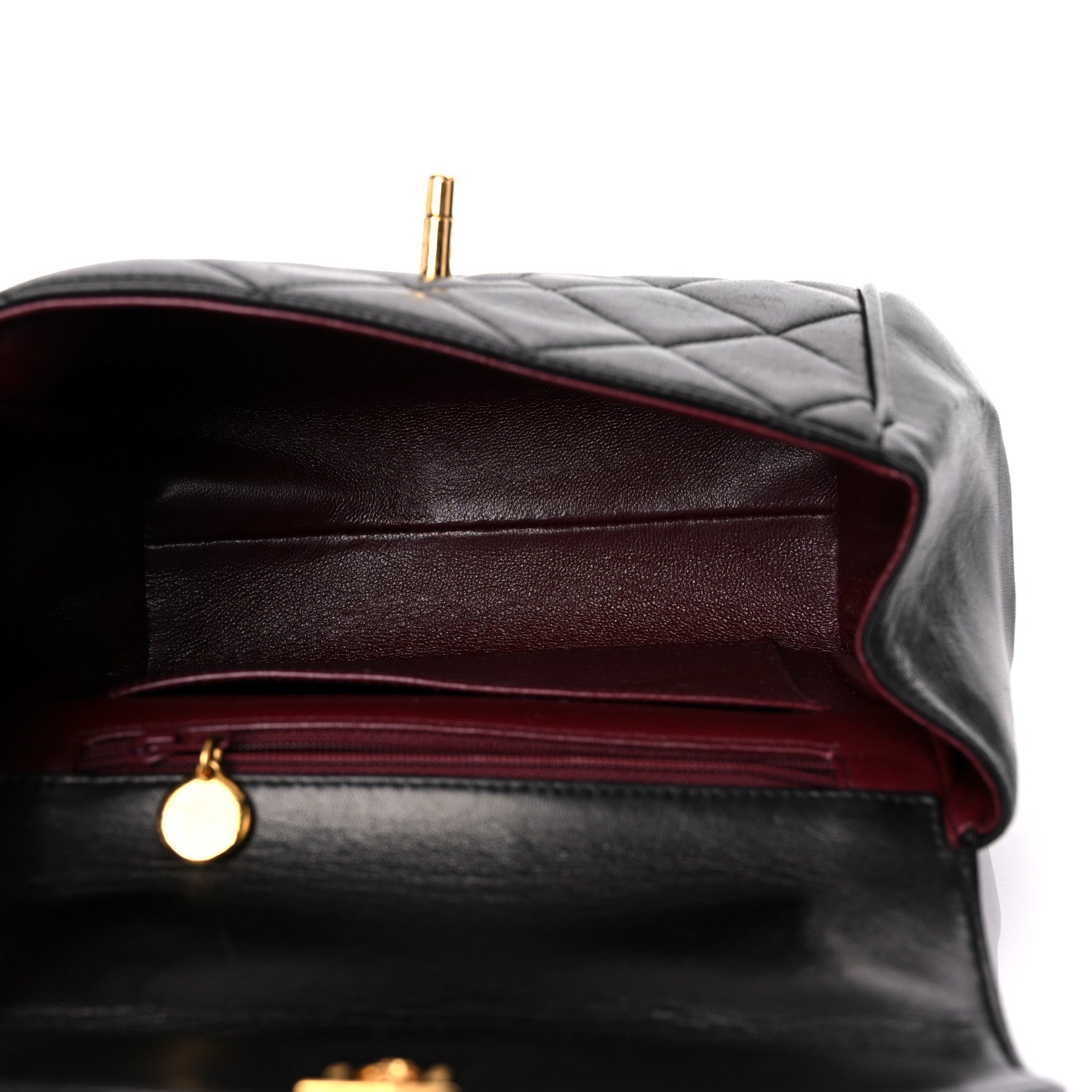 Chanel Lambskin Quilted 5 Chain Small Flap Black 4 of 18
