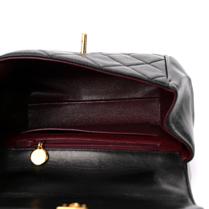 Chanel Lambskin Quilted 5 Chain Small Flap Black 4 of 18