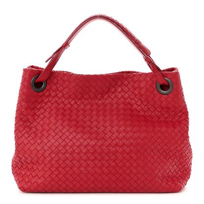 Bottega Veneta Nappa Intrecciato Medium Garda Bag Red 1 of 10