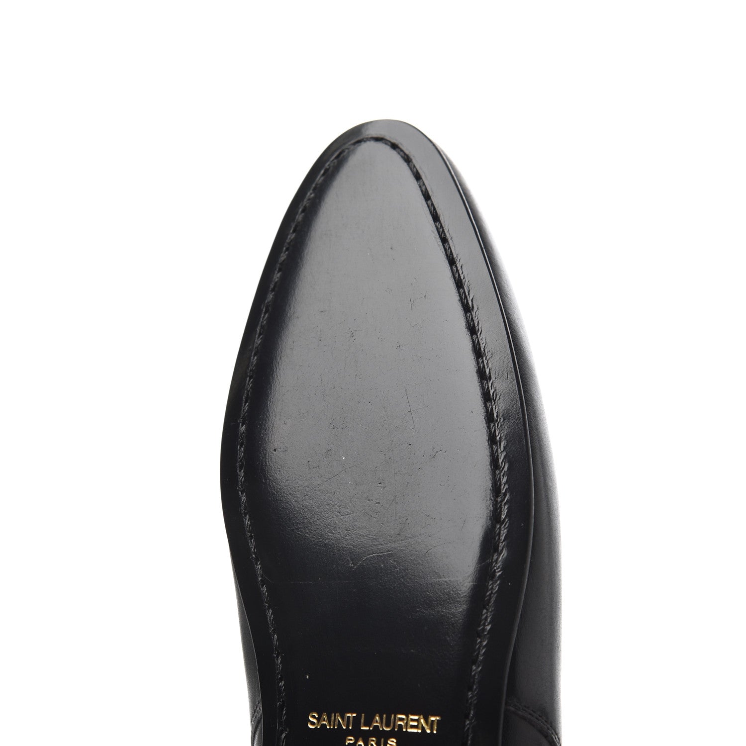 Saint Laurent Calfskin Women's London 20 Jodhpur Cropped Boots 36.5 Black 14 of 17