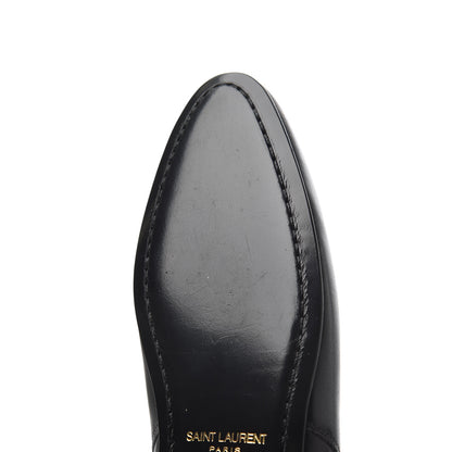 Saint Laurent Calfskin Women's London 20 Jodhpur Cropped Boots 36.5 Black 14 of 17