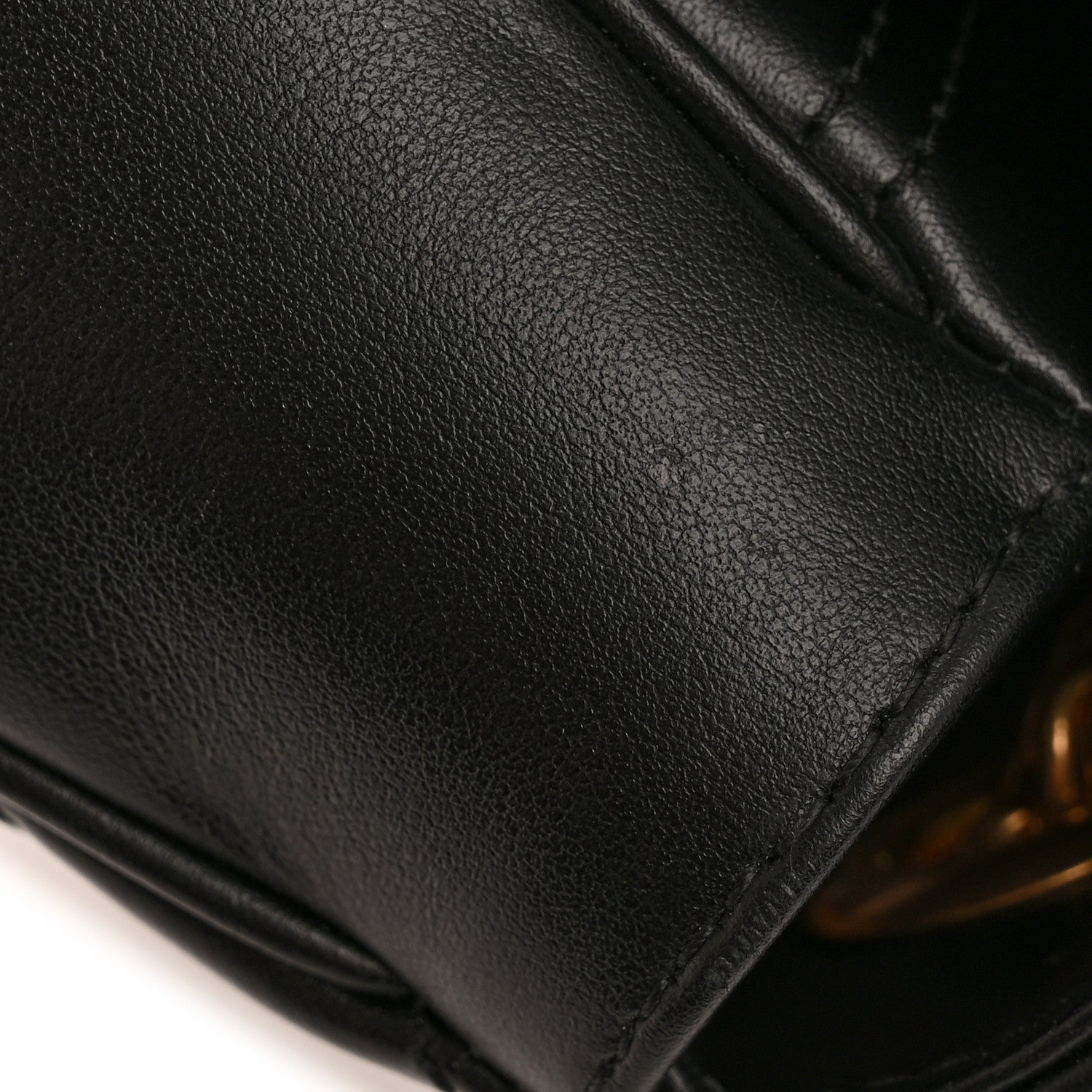 Gucci Calfskin Matelasse Mini GG Marmont Shoulder Bag Black 13 of 14