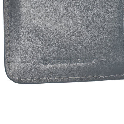 Burberry Calfskin Haymarket Check Medium Cowley Flap Wallet Eucalyptus Grey 6 of 11