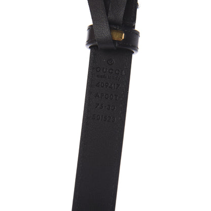 Gucci Calfskin Double G 20mm Belt 75 30 Black 5 of 5