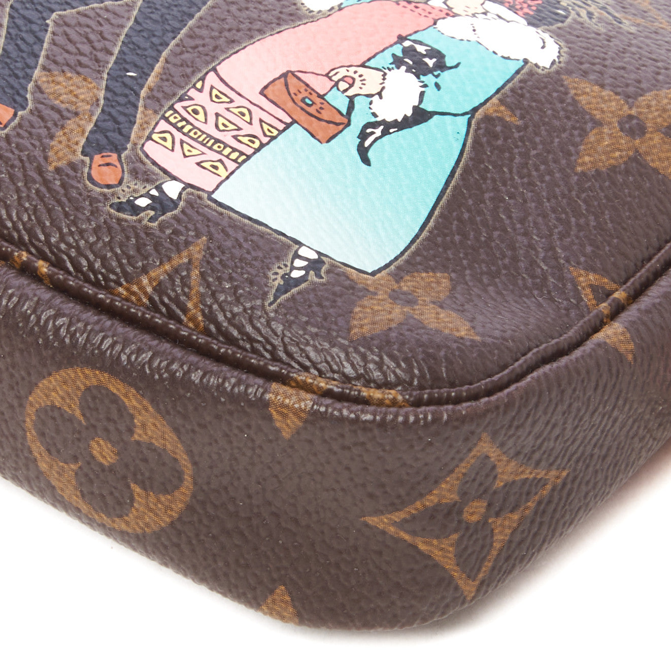 Louis Vuitton Monogram Illustre Mini Pochette Accessories Rose 5 of 9