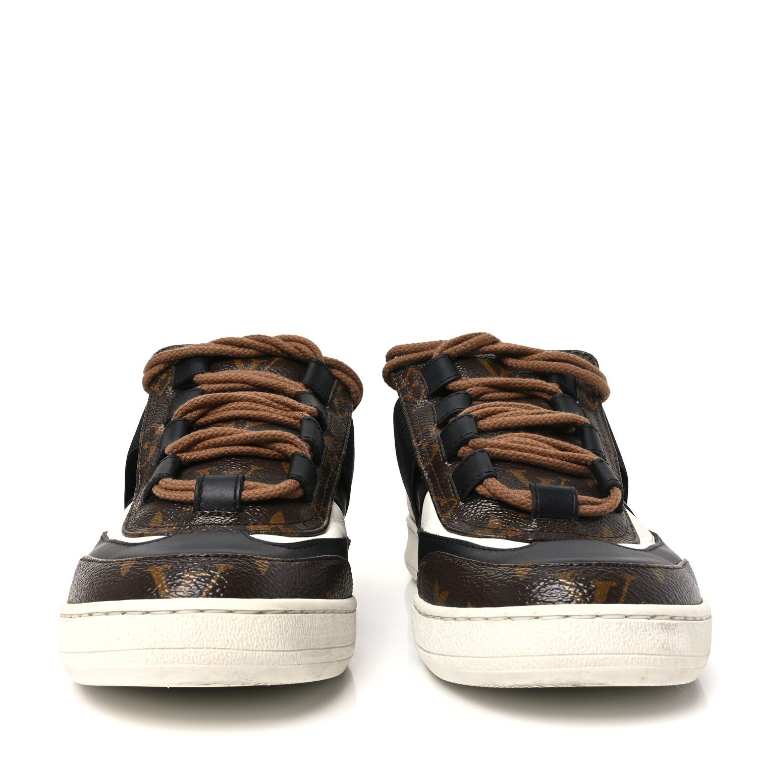 Louis Vuitton Monogram Calfskin Lous Sneakers 39 Black 3 of 8