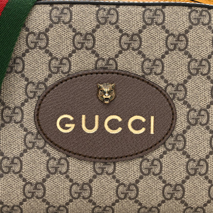 Gucci GG Supreme Monogram Web Neo Vintage Shoulder Bag Beige New Acero Crop 8 of 10
