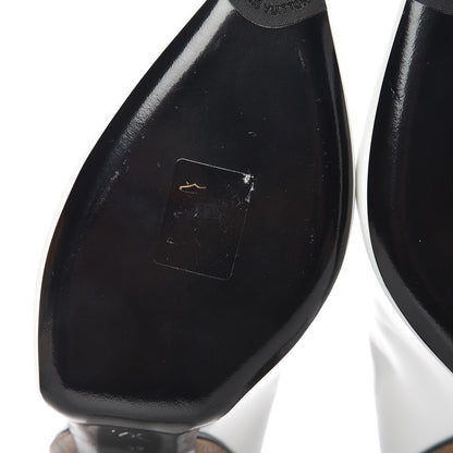 Louis Vuitton Calfskin Reverse Monogram Rodeo Queen Pumps 41 White 10 of 14