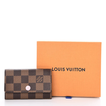 Louis Vuitton Damier Ebene Multicles 6 Key Holder Rose Ballerine 9 of 9