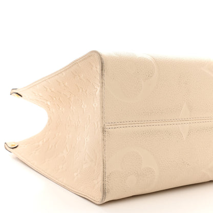 Louis Vuitton Empreinte Monogram Giant Onthego MM Creme 10 of 11