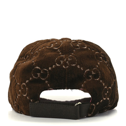 Gucci Velvet GG Monogram Baseball Hat M Brown 5 of 8