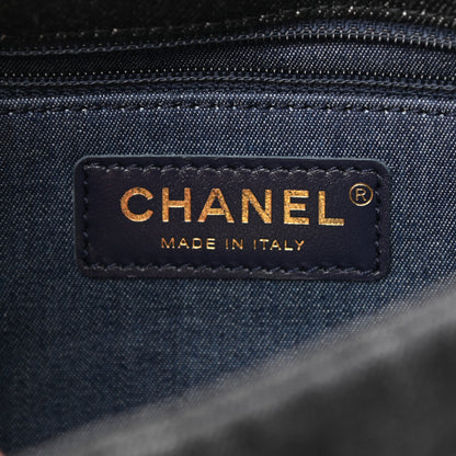 Chanel Denim Quilted Medium Funky Town Flap Black 6 of 11