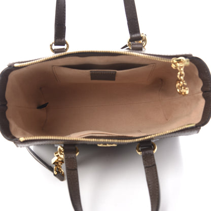 Gucci GG Supreme Monogram Small Ophidia Tote Bag Brown 5 of 10