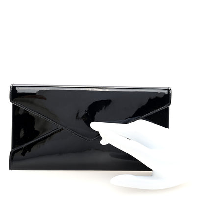 Saint Laurent Patent Paloma Envelope Clutch Black 2 of 6