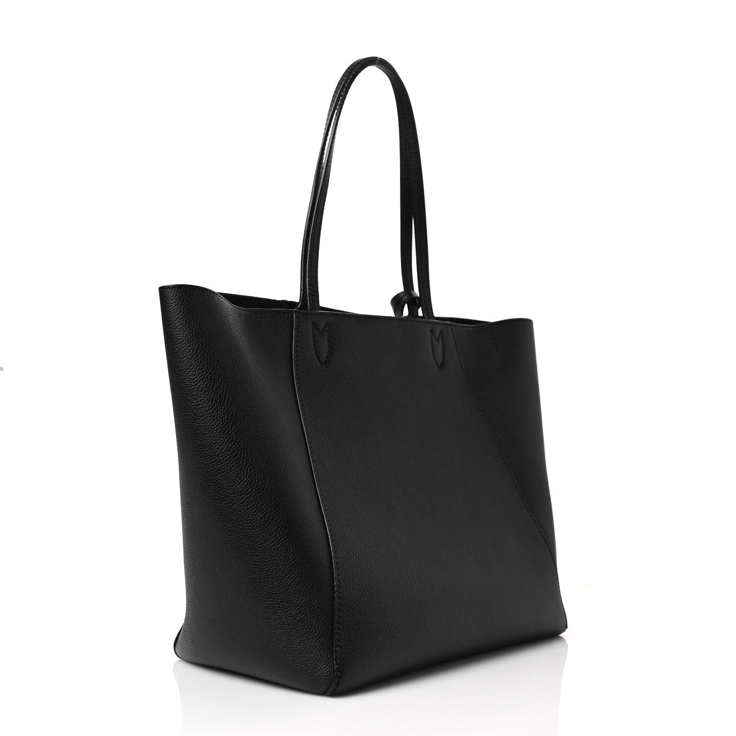 Louis Vuitton Calfskin Lockme Cabas Black 3 of 7
