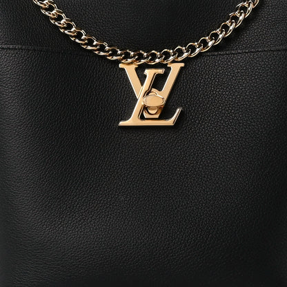 Louis Vuitton Calfskin Lock and Walk Bucket Black 8 of 11