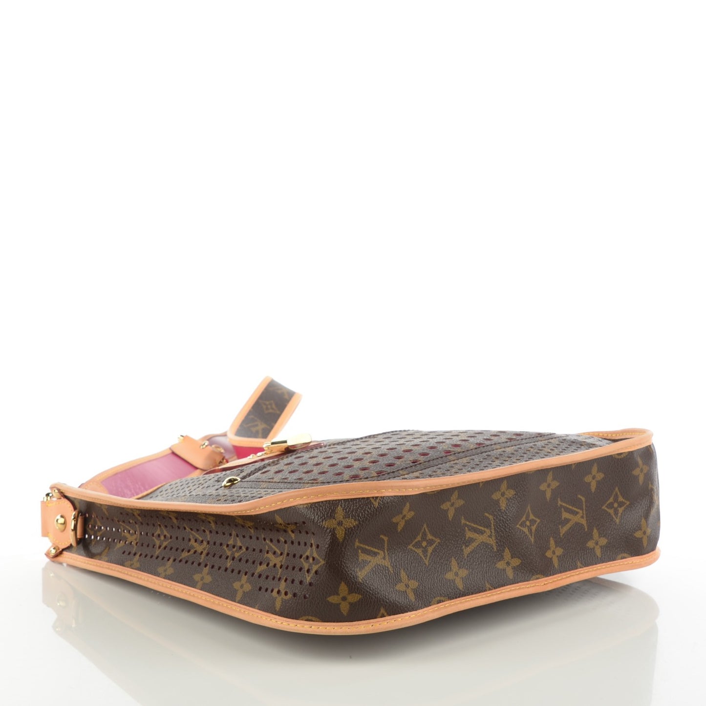 Monogram Perforated Musette Fuchsia