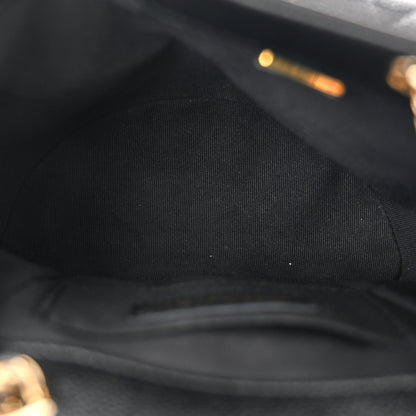 Chanel Shiny Caviar Quilted Small Duma Pockets Drawstring Backpack Black 5 of 10