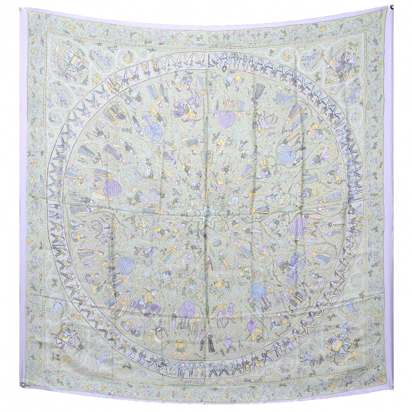 Summer Twill Silk Lalbhai Giant Scarf 140