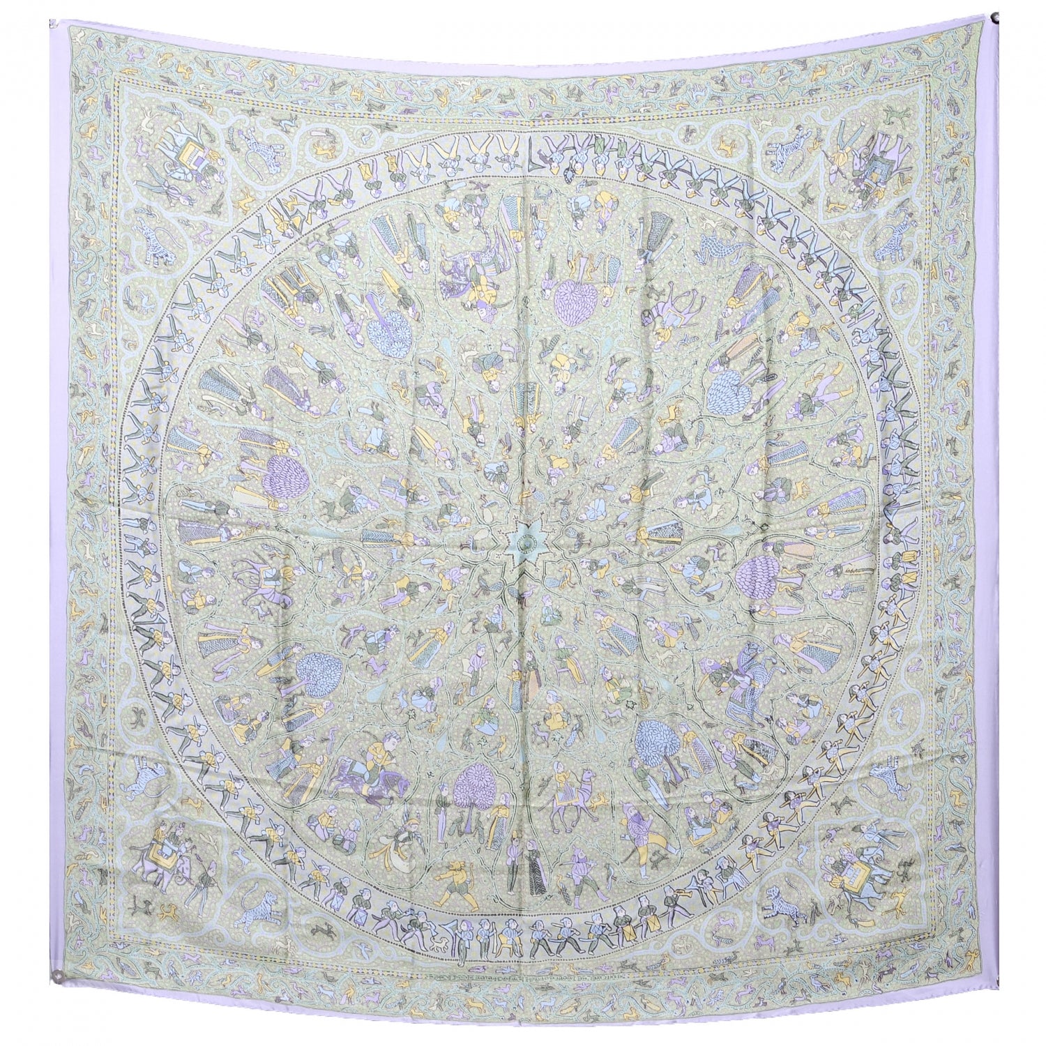 Hermes Summer Twill Silk Lalbhai Giant Scarf 140 2 of 5
