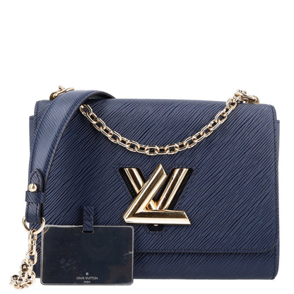 Louis Vuitton Epi Twist Shoulder Bag MM Indigo 4 of 11