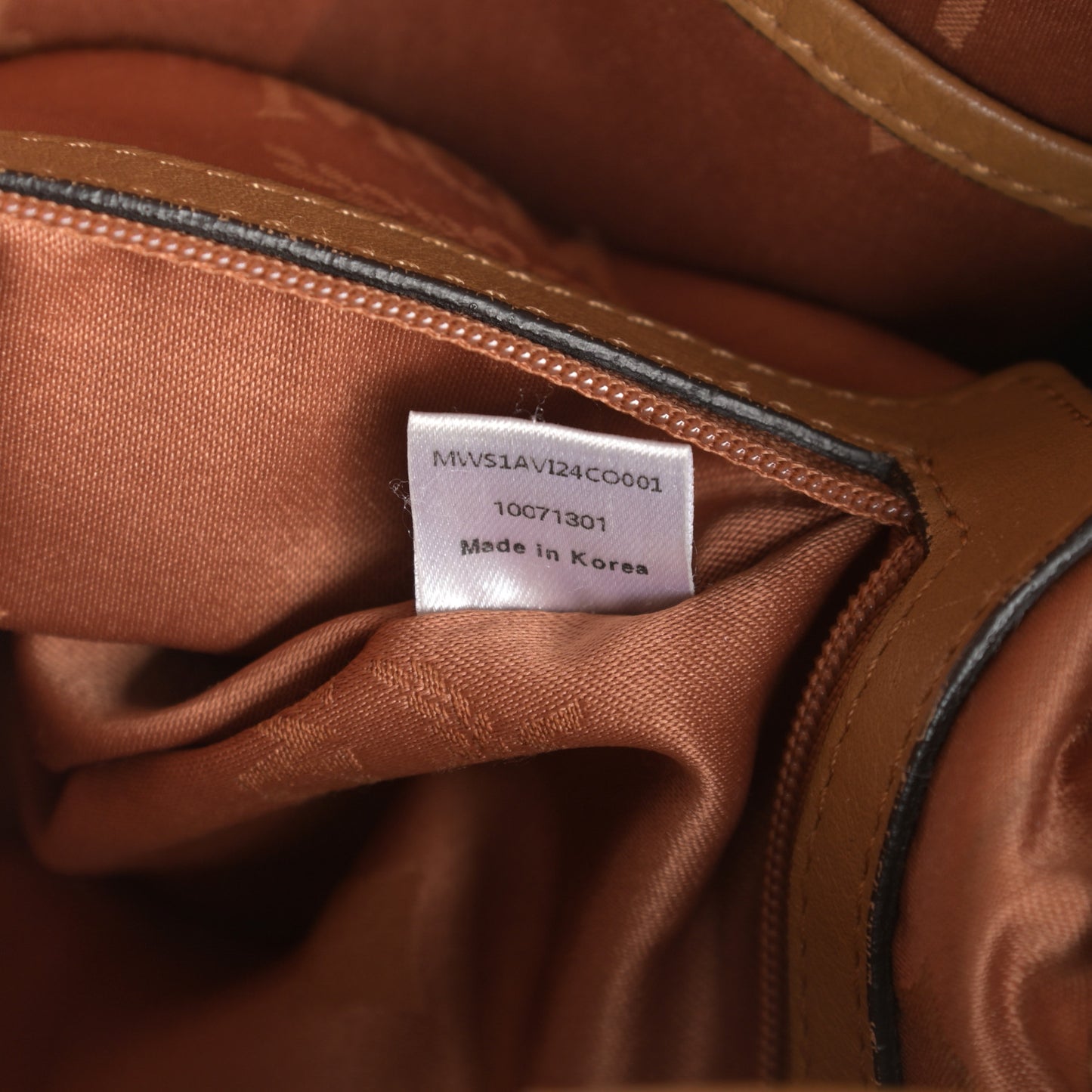 Visetos Medium Drawstring Shopper Cognac