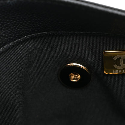 Chanel Shiny Caviar Quilted Small Duma Pockets Drawstring Backpack Black 6 of 9