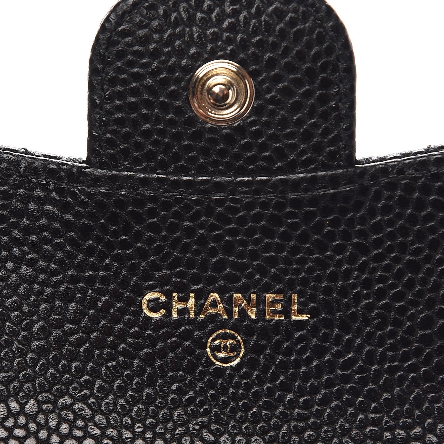 Chanel Caviar Quilted Flap Card Holder Wallet Black 6 of 8