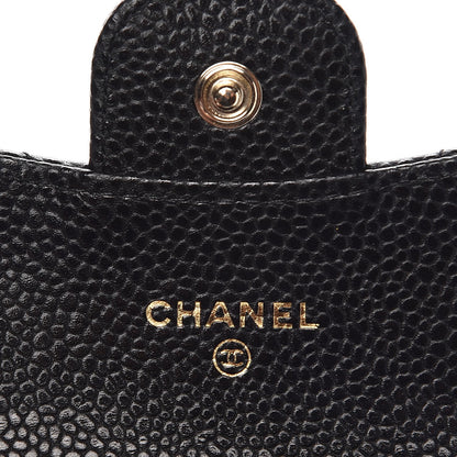 Chanel Caviar Quilted Flap Card Holder Wallet Black 6 of 8