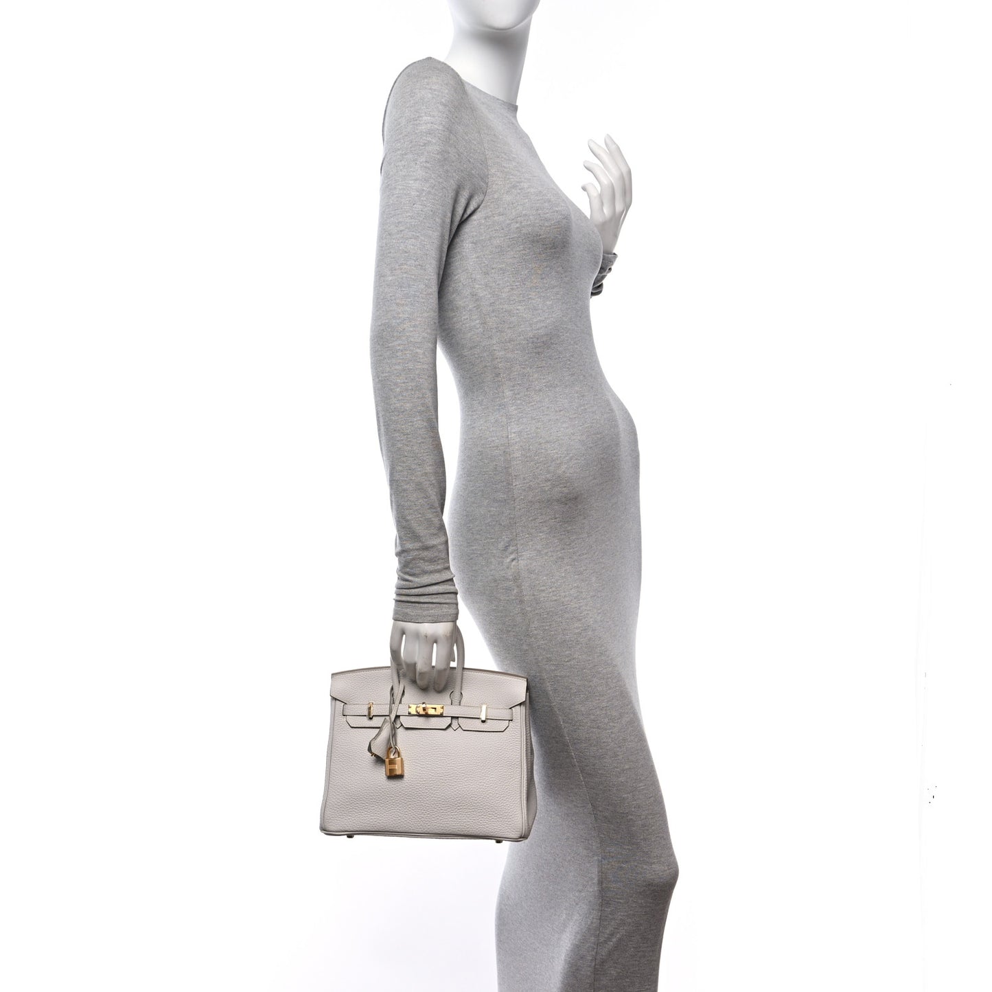 Togo Birkin 25 Gris Pale
