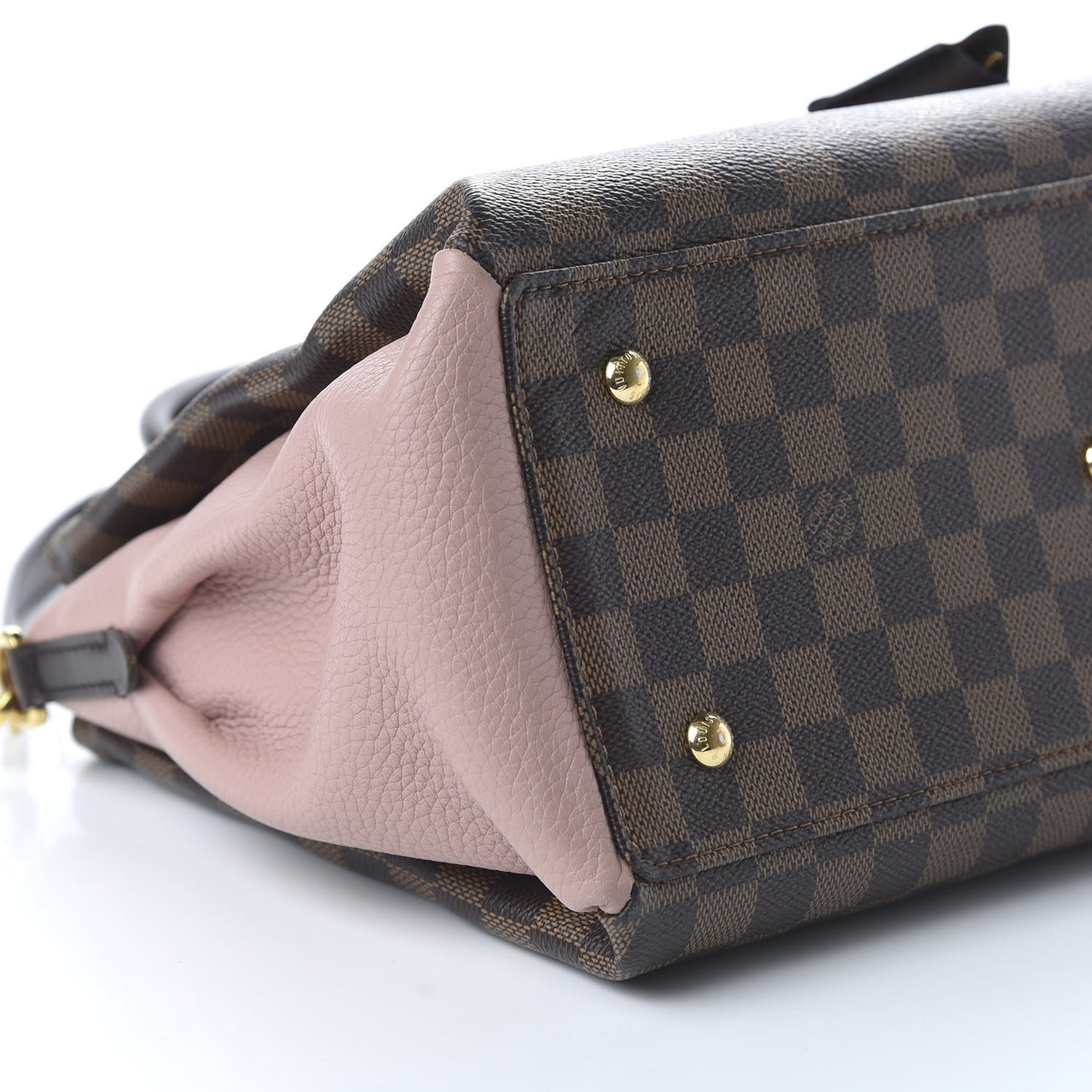 Cuir Taurillon Damier Ebene Normandy Magnolia