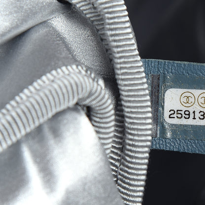 Chanel Nylon Embossed Small Doudoune Backpack Black Blue White 8 of 8