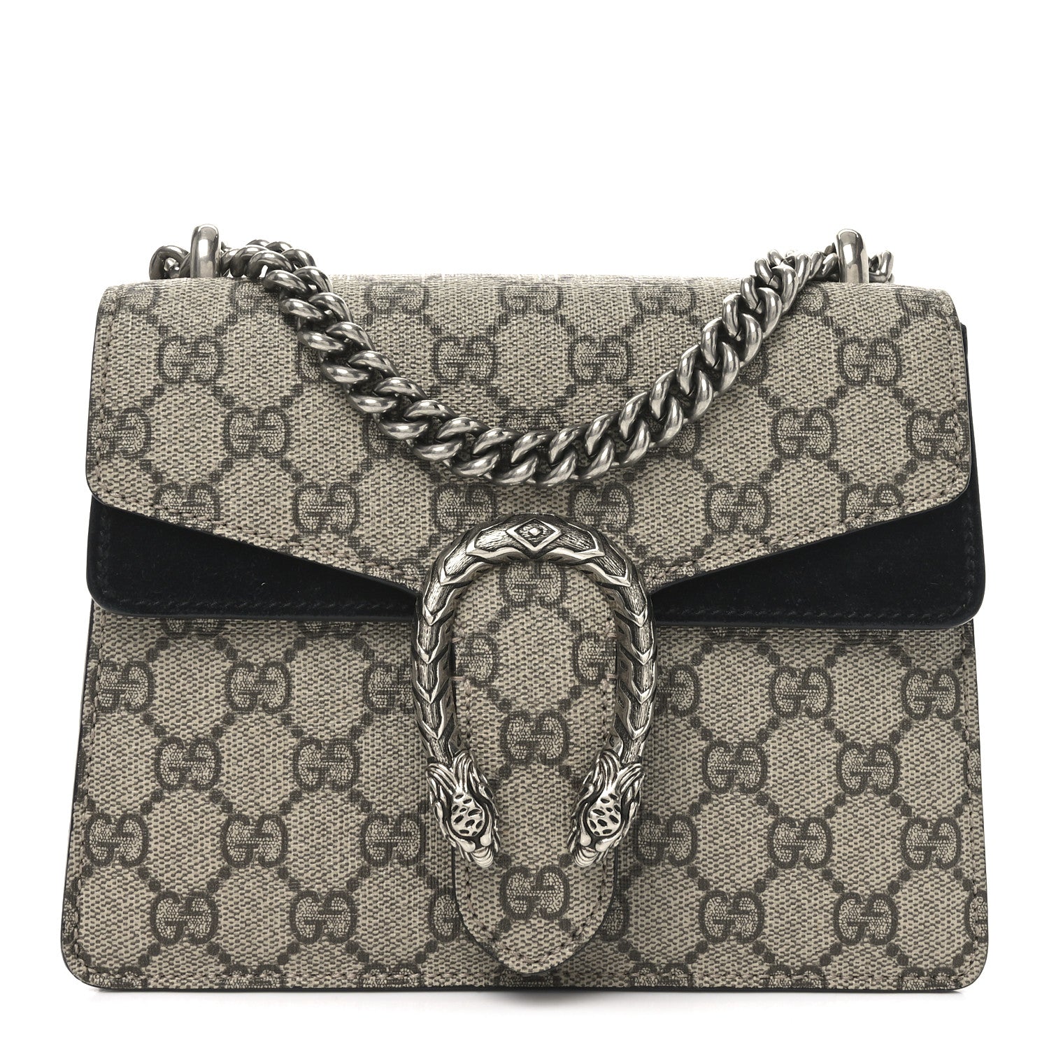 Gucci GG Supreme Monogram Mini Dionysus Shoulder Bag Black 1 of 10