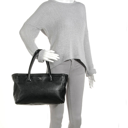 Chanel Calfskin Cerf Executive Shopper Tote Black 2 of 7