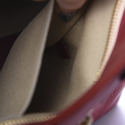 Chloe Grained Calfskin Small Cate Satchel Red 9 of 12