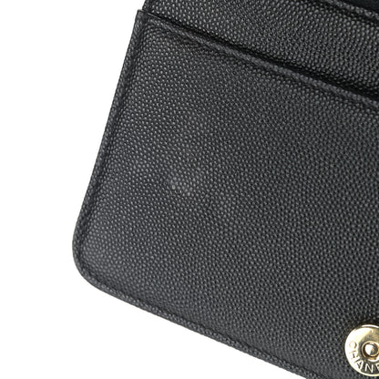 Chanel Caviar Quilted Boy Wallet On Chain WOC Black 11 of 11