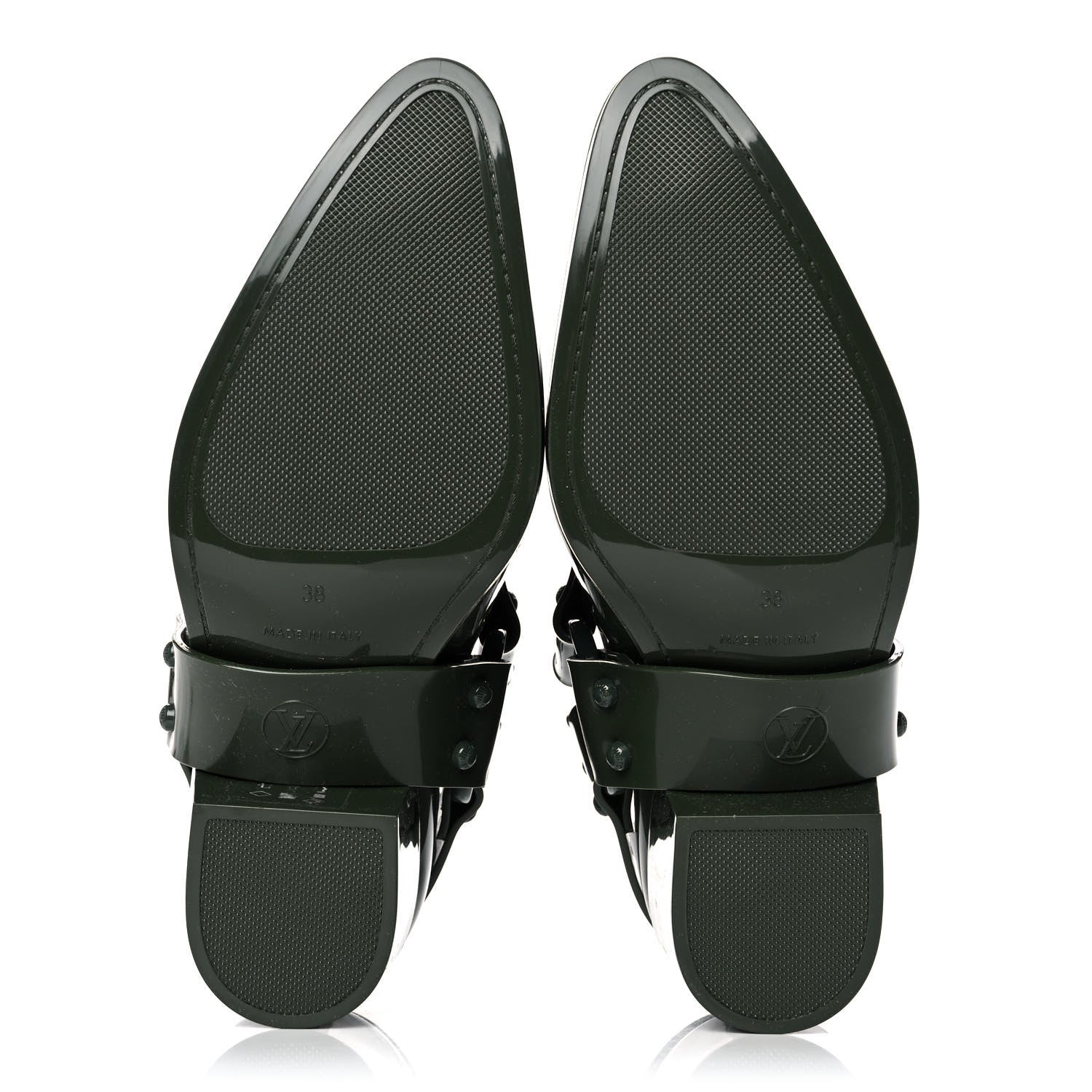 Louis Vuitton Rubber Monogram Rhapsody Ankle Boots 38 Kaki 5 of 8