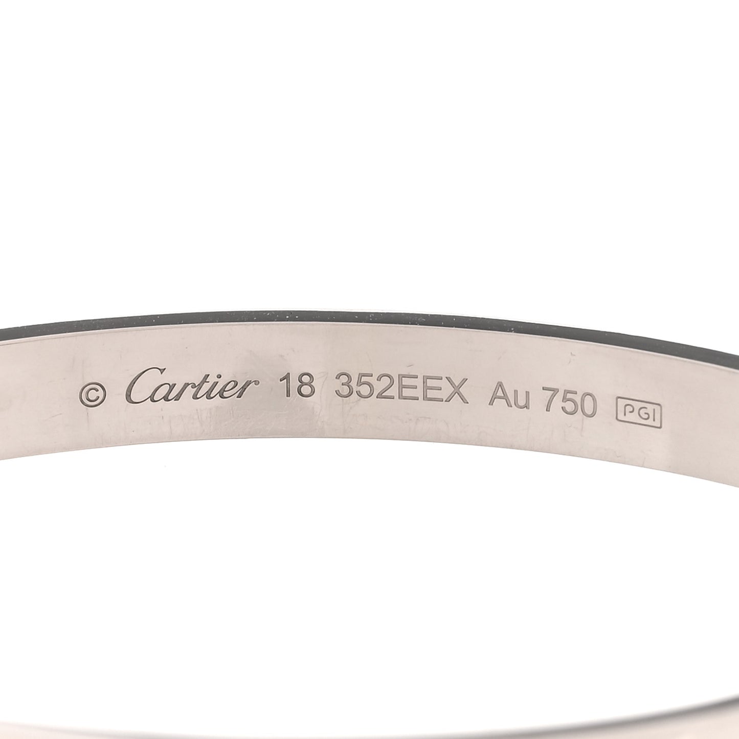 18K White Gold LOVE Bracelet 18