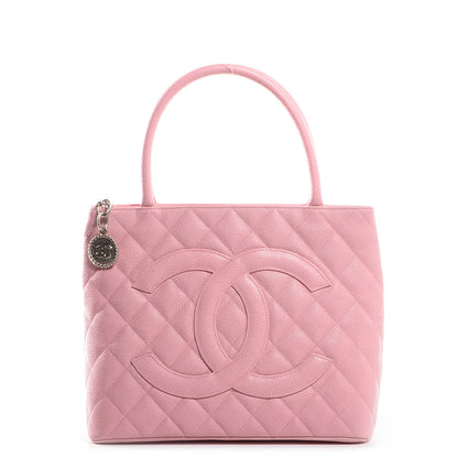 Chanel Caviar Medallion CC Tote Light Pink 1 of 7