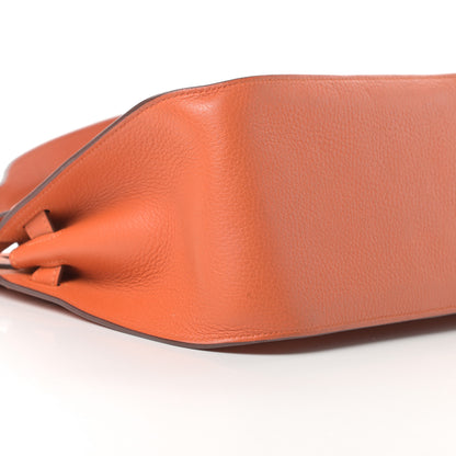 Hermes Taurillon Clemence Jypsiere 28 Orange 9 of 14