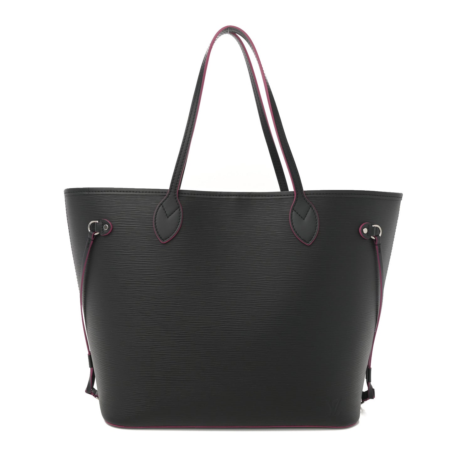Epi Neverfull MM Black Hot Pink