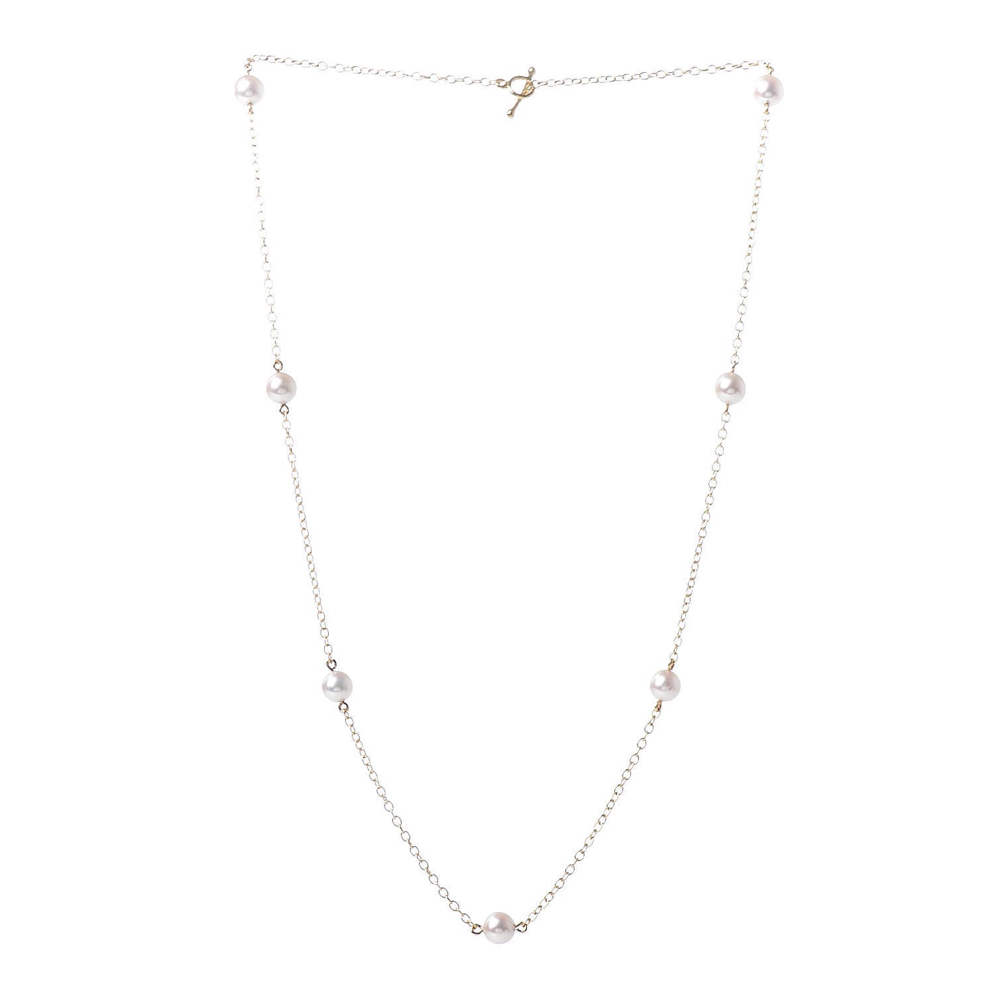 18K Yellow Gold 5-5.5mm Elsa Peretti Pearls By The Yard Necklace
