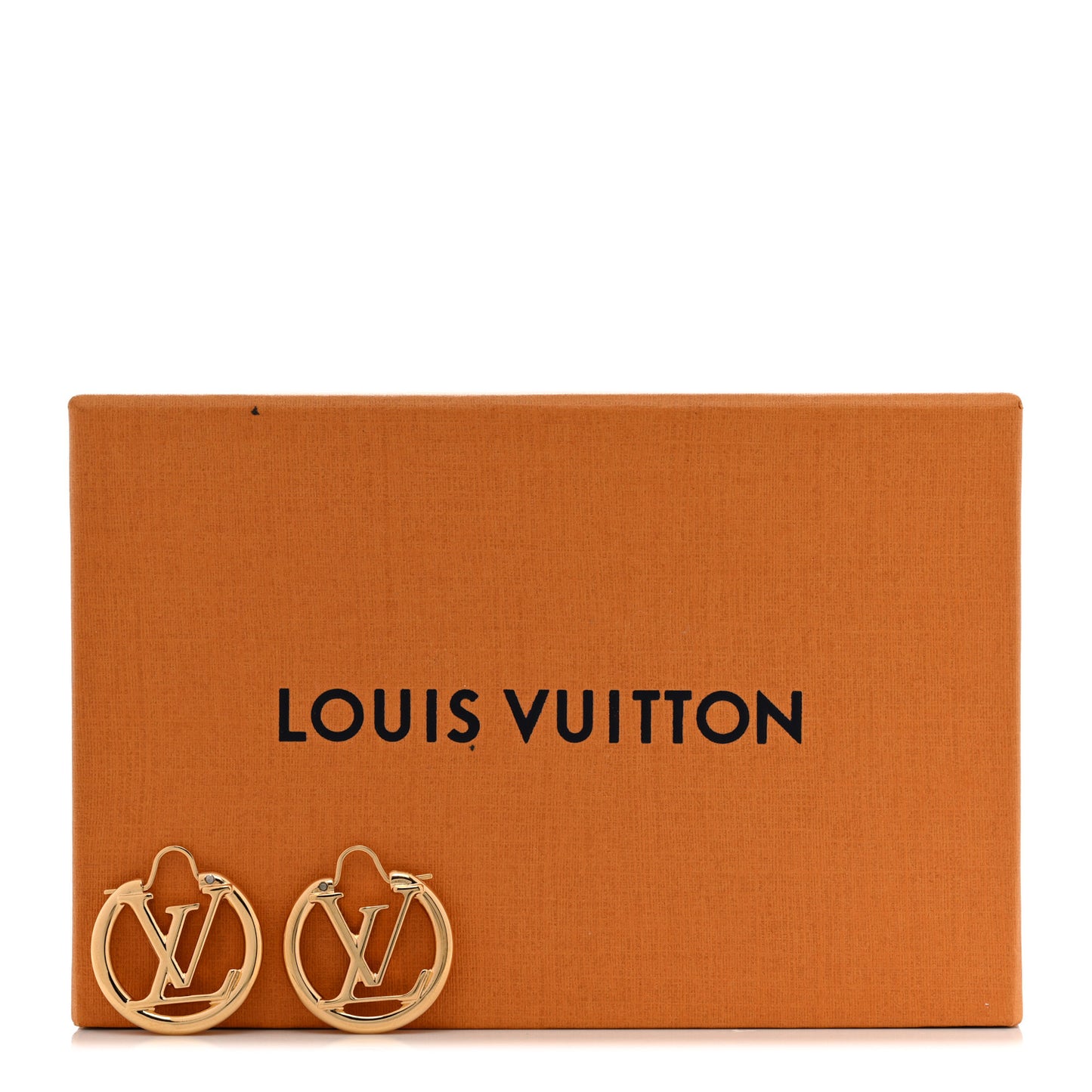 Metal Small Louise Hoop Earrings Gold