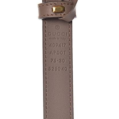 Gucci Calfskin Double G 20mm Belt 75 30 Porcelain Rose 6 of 6