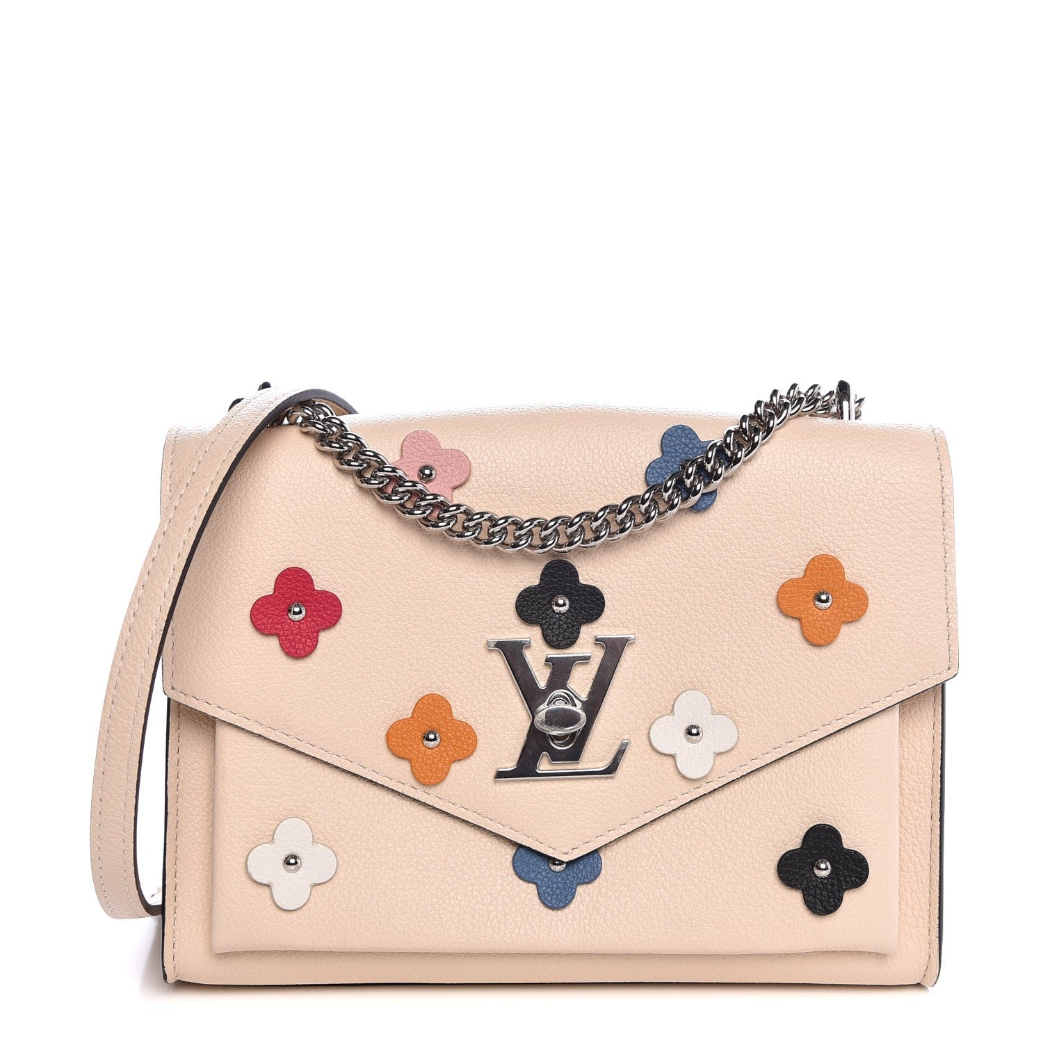 Louis Vuitton Soft Calfskin Mylockme BB Fleurs Multicolor 1 of 8