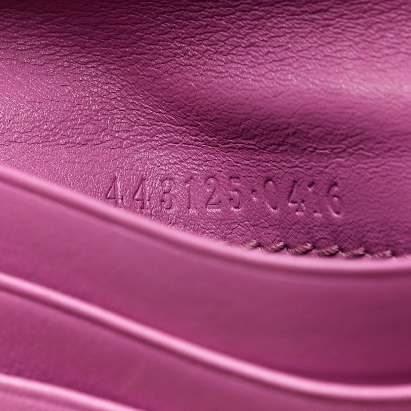 Calfskin Matelasse GG Marmont Card Case Candy Mousse
